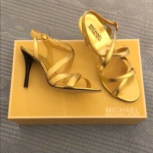 Gold sandals